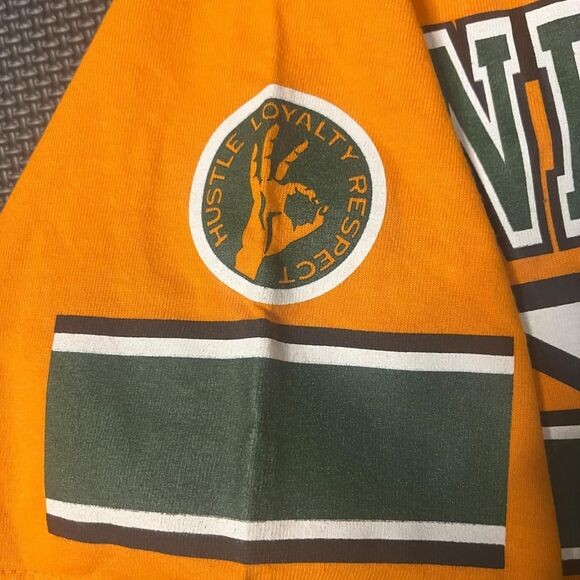 Mens Medium John Cena "YOU CAN'T SEE ME" Orange WWE TShirt - Picture 3 of 5